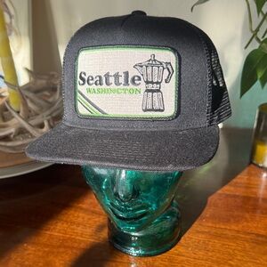 Black Seattle Trucker Hat - New
